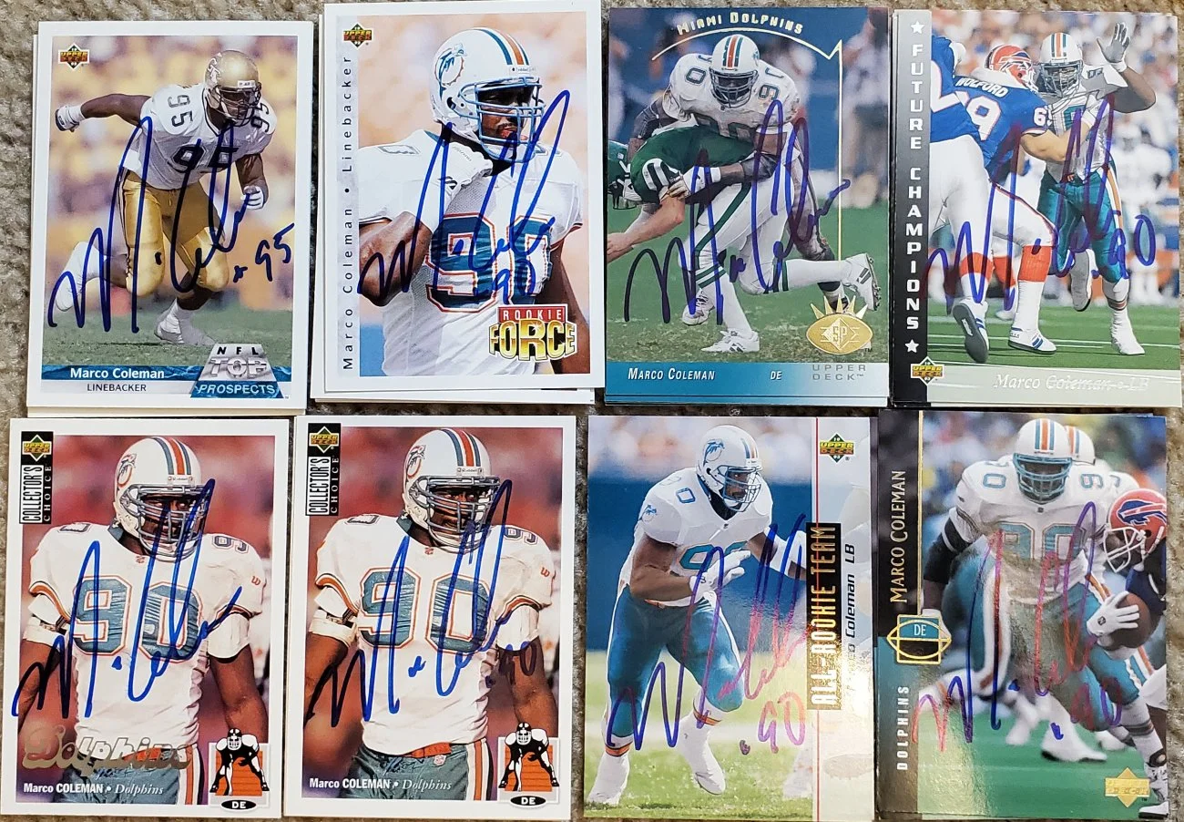 [Sportsgraphing.com] Marco Coleman 14 Year NFL Veteran Private Signing April 17th, 2021