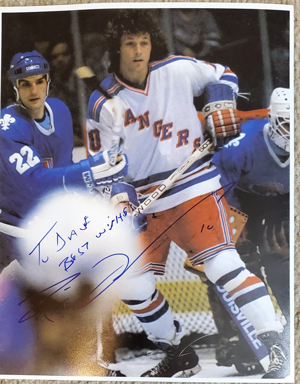 Lot Detail - Circa 1977-78 Ron Duguay NY Rangers Game-Used Home