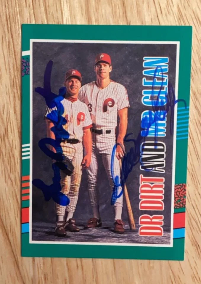 [Sportsgraphing.com] Lenny Dykstra 1986 Mets World Series Champ and Philadelphia Philly 3X All-Star Private Signing 3/25/21