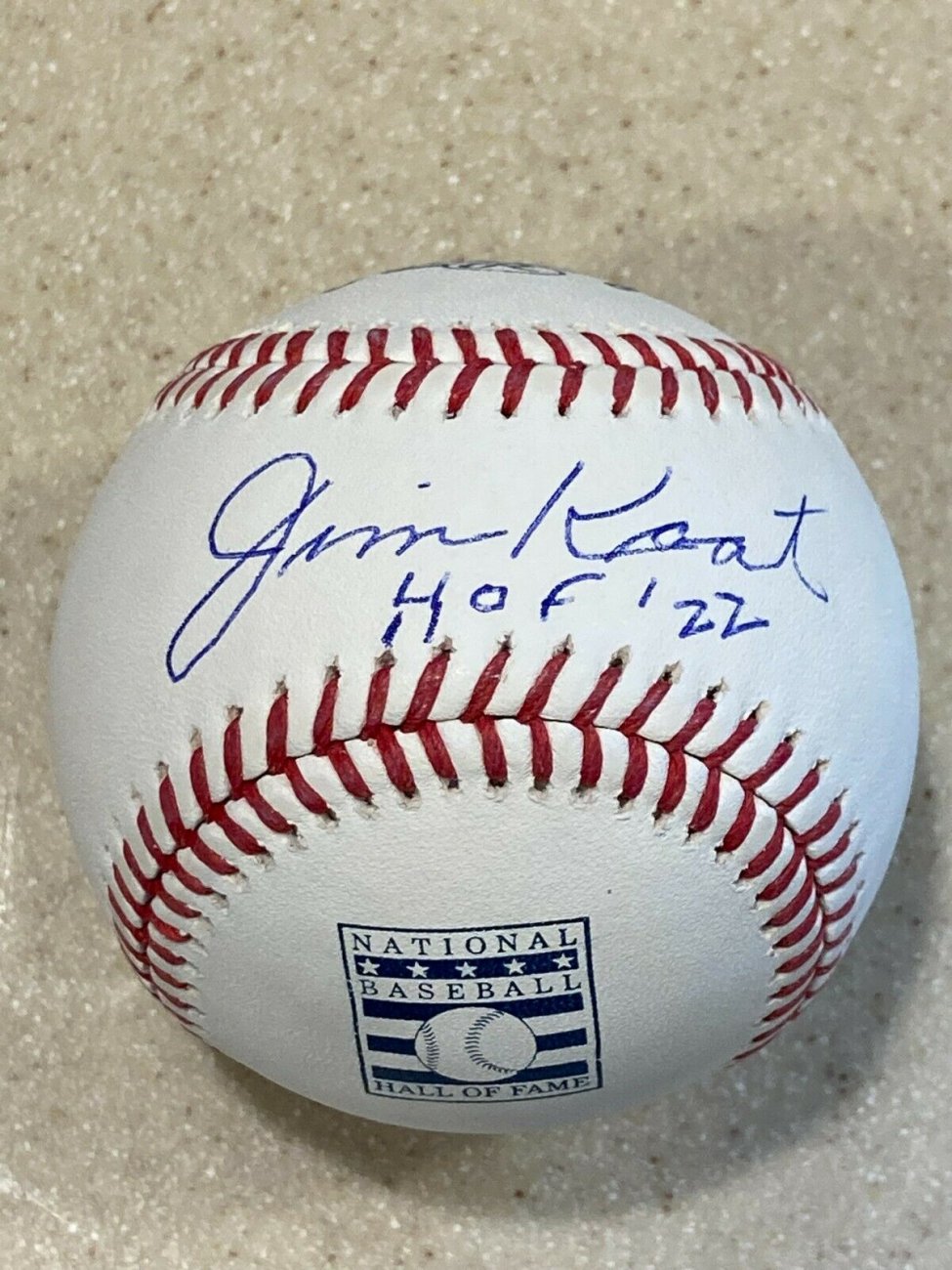 Jim Kaat Autographed HOF Baseball Inscribed 2022 HOF Sweetspot.jpg