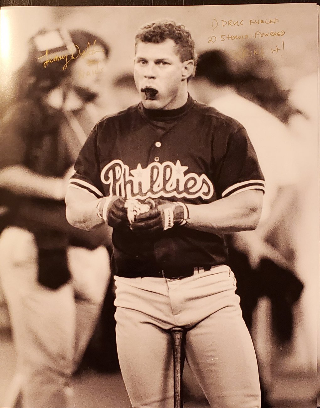 Lenny Dykstra 1986 Mets World Series Champ and Philadelphia Philly 3X  All-Star Private Signing 3/25/21